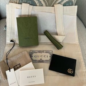 Gucci- GG Marmont Leather Money Clip